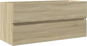 vidaXL sonoma tölgy szerelt fa fürdőszobai mosdószekrény 100x38,5x45cm