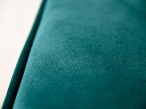 SMART VELVET sötétzöld kinyitható sarokkanapé, kétoldalas