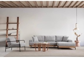 Sarokkanapé Etorella (J) (szürke + tölgy). 1106830
