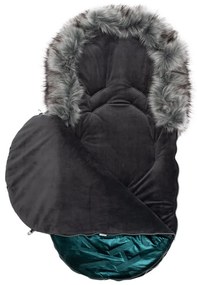 Luxus lábzsák szőrmével New Baby zöld