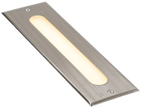 Modern talajszpot acél 30 cm LED-del IP65 - Eline