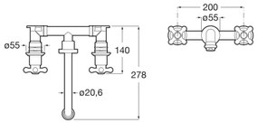 Roca A5A474BC00 - CARMEN mosdócsaptelep rejtett beépítéshez, króm
