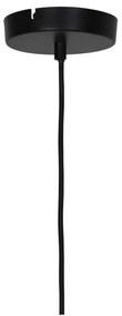 Matt fekete függőlámpa fém búrával ø 50 cm Reilley – Light &amp; Living