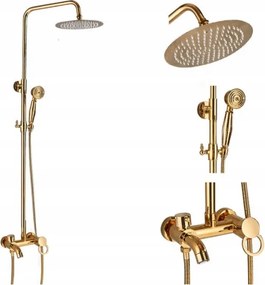 Zuhanyszett Esőztetővel Arany Retro