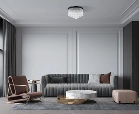 Italux glamour modern mennyezeti lámpa naute matt fekete itxplf-40931-9a-bk