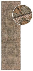 Khaki kézi szövésű jutakeverék futószőnyeg 60x230 cm Selena Jute Traditional – Flair Rugs