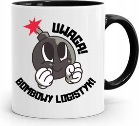 Logisztikai Bögre Fekete Születésnapi Ajándék fényképes nyomtatással