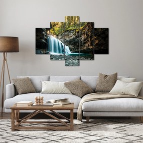 Erdei vízesés képe (150x105 cm)