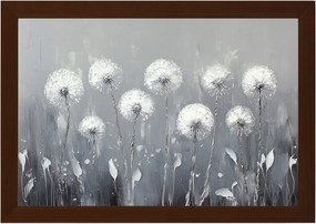 Poszter Keret Fa Természet Tavasz Virágok Pitypang Pehely 60x40