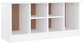 ALTA fehér tömör fenyőfa cipőszekrény 100x35x45 cm