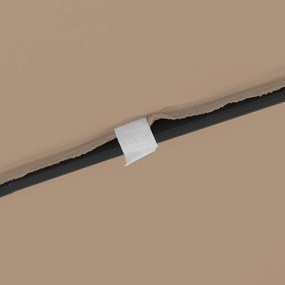 Négyzet Alakú Kerti Napernyő 295x245 cm Taupe