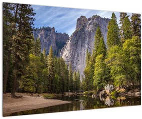 Kép - A Yosemite szikla alatt (90x60 cm)