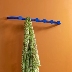 Kék fém fali fogas 75 cm Retro – Spinder Design