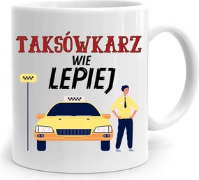 Taxis Ajándék Bögre A Taxisofőr Jobban Tudja, fényképes nyomattal