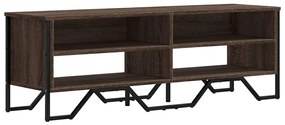 barna tölgy színű szerelt fa TV-szekrény 122 x 34 x 41 cm
