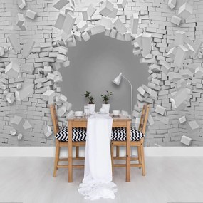 Fotótapéta - 3D-s robbanás egy téglafal (152,5x104 cm)