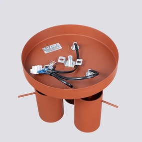 Sollux SL.1509 - Spotlámpa RING 3xGU10/10W/230V piros