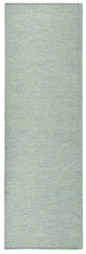 türkizkék lapos szövésű kültéri szőnyeg 80 x 250 cm