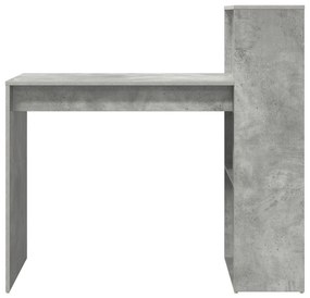 Íróasztal Beton szürke Mérnöki fa betonfelülettel Közepes