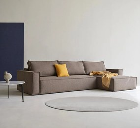 Newilla Lounger ágyazható kanapé, 530, szürke bouclé