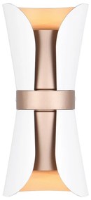 Fehér-bronzszínű fali lámpa Coat – Trio