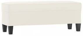 bézs mikroszálas szövet pad 100x35x41 cm