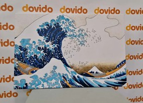 Kép reprodukció Kanagawa nagy hulláma - Kacušika Hokusai