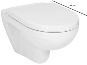 Jika Lyra Plus wc falra szerelhető fehér színben fényes felülettel hátsó kifolyással 2338.2.000.000.1