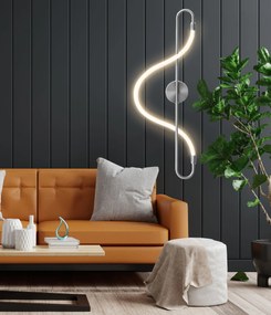 Szerszámlámpa, LED fali lámpa 25W APP859-W Hosszú króm, króm, OSW-03994