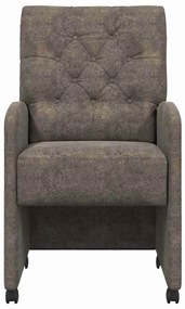 Kerekes Étkező Székek 2 pcs Sötétszürke 58 x 67 x 97 cm