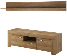 TV asztal / szekrény Skat SRTV155 (tölgy riviera) (polccal) (P155). 623000