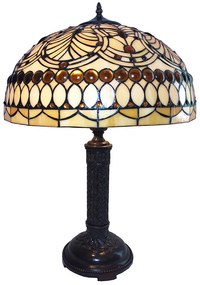 Tiffany asztali lámpa Piros Ø 46x62 cm