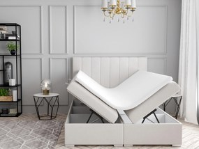 Franciaágy Boxspring 140 cm Pugno (tejszín) (tárolóhellyel). Akció -17%. 1020347