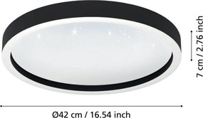 Eglo MONTEMORELOS-Z 900411 Süllyesztett mennyezeti lámpa 1x17,8W/LED 2700-6500K 2150LM IP20