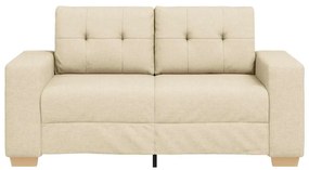 krém szövet loveseat kanapé 120 cm