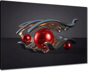 Vászonkép 100x70 Piros gömbök a kézben