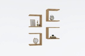 Fali polc Base - Sapphire Oak
