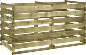 vidaXL lécezett komposztáló impregnált fenyőfából 180x90x90 cm