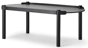 Fa asztal 50x105cm, fekete tölgy - COOEE