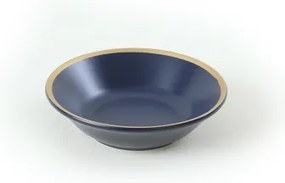 24 darabos étkészlet kék/arany/kerámia