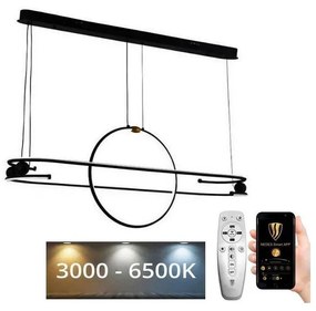 NEDES LED dimmelhető csillár zsinóron LED/95W/230V 3000-6500K + távirányítás ND3713