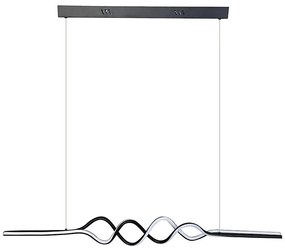 LED Csillár zsinóron ANCONA LED/36W/230V fekete