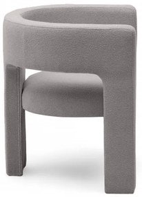 Világosszürke design fotel ALPAH LOOP
