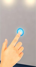 Piramida PERLA 60 G fürdőszobai tükör LED világítással - érintőkapcsolóval - 60 x 80 x 4 cm