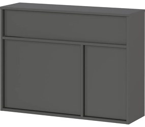 Antracitszürke szekrény 83x63x25 cm Ameca 2.0 – Germania