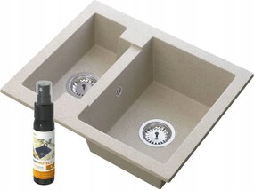 Mosogató Gránit Mosogató 1,5 kamra deszka szifon Jorg