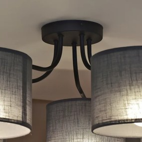 Felületre szerelhető ALBA csillár 5xE27/15W/230V szürke