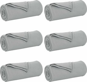 vidaXL Takarók 6 pcs Szürke 170 x 130 cm Gyapjú