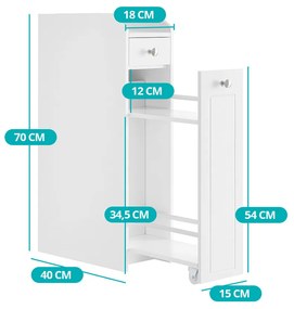 Keskeny piperecikk tároló szekrény