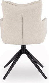 Forgó szék krém színben. JULY